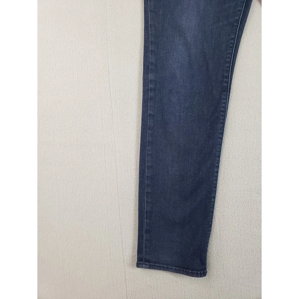 Banana Republic Men Jean 33X32 Blue Denim Slim Straight Leg Mid Rise Stretch‎